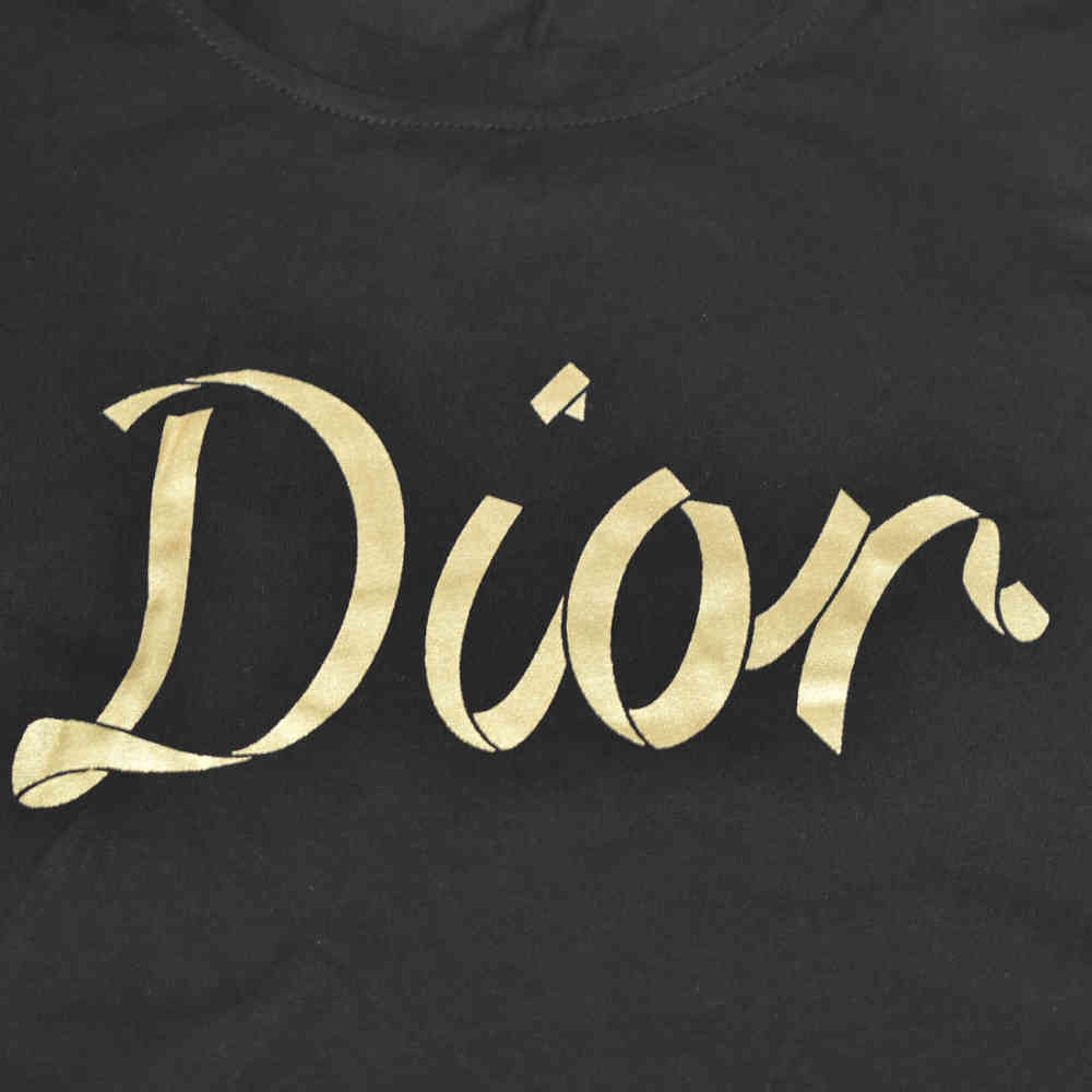 Dior Embroidery logo Black Premium Girls Co-ord Set-thumb-3