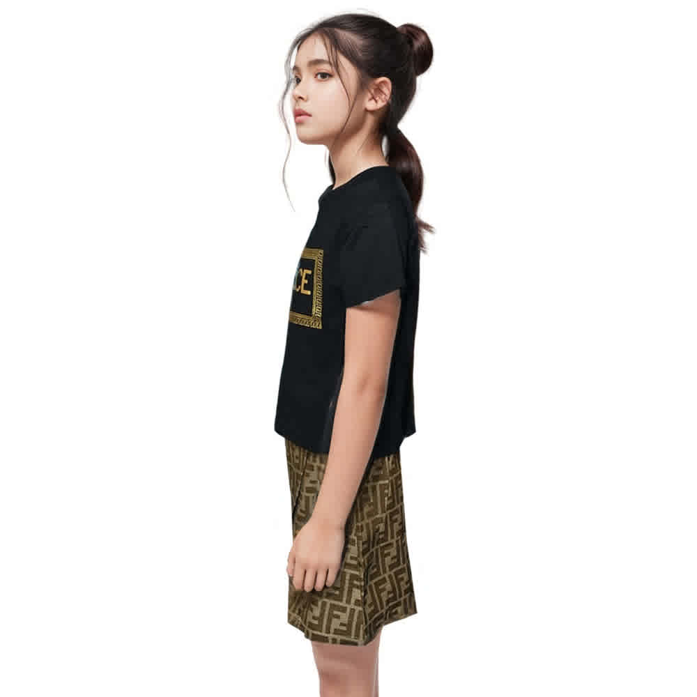 Fendi Black Girls Co-ord Set-2