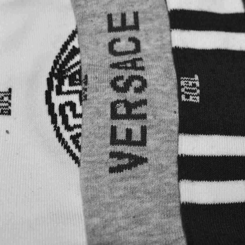 Versace Premium Quality Low Ankle Socks - Pack of 5-thumb-2