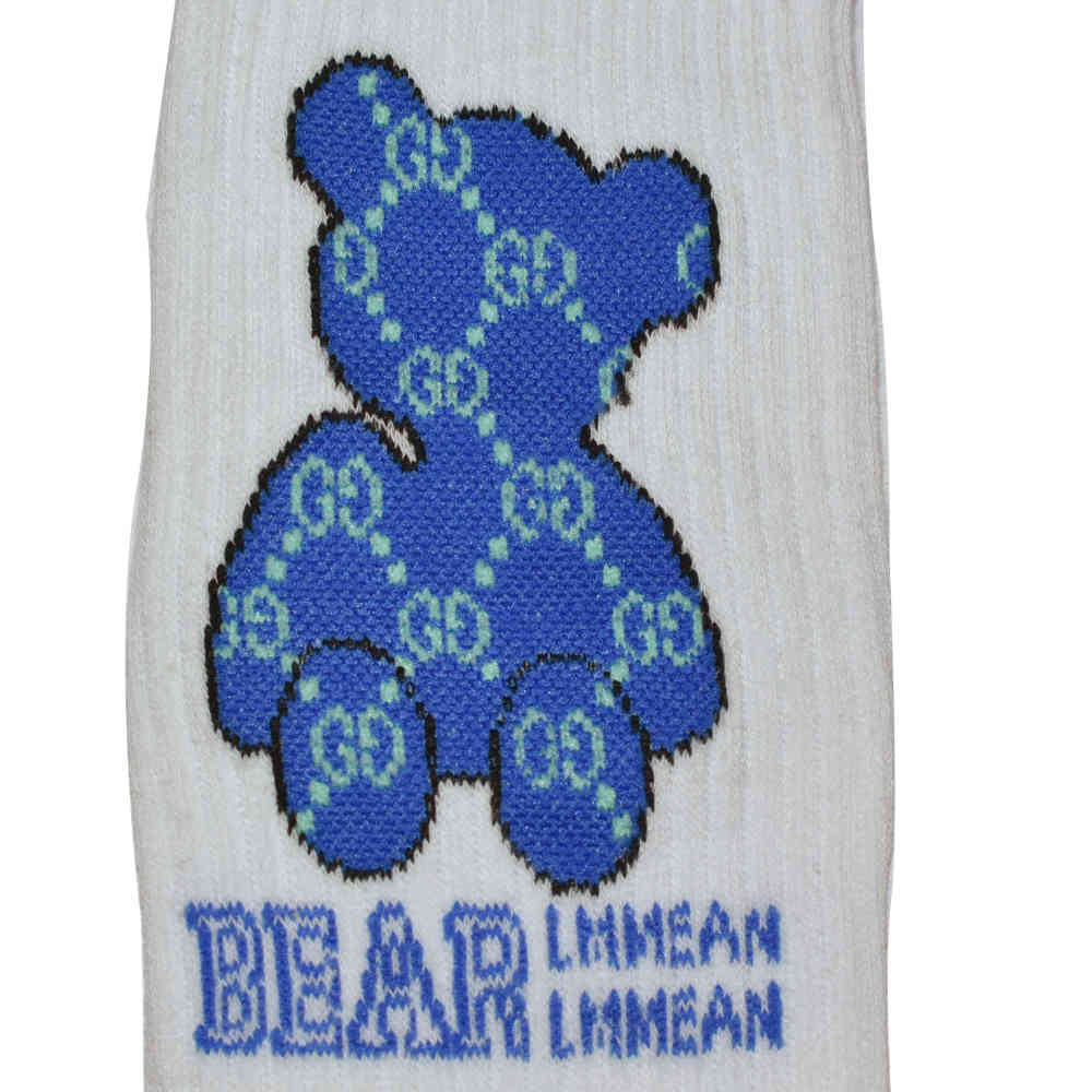 Gucci Teddy Embroidery Premium Ankle Socks - Pack of 5-thumb-2