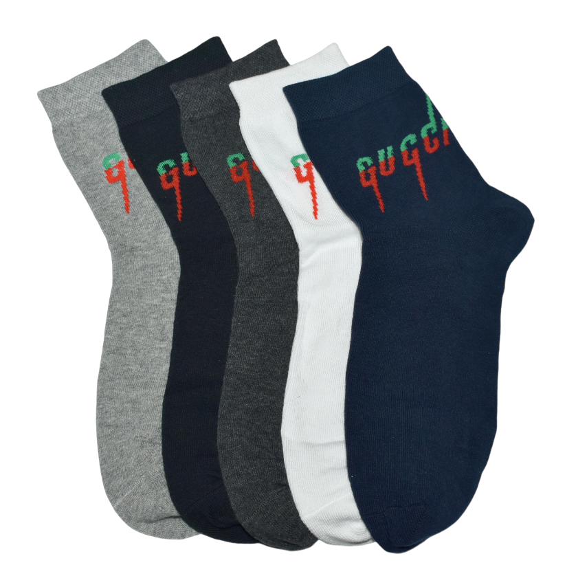 Gucci Premium Quality Ankle Socks - Pack of 5-thumb-1