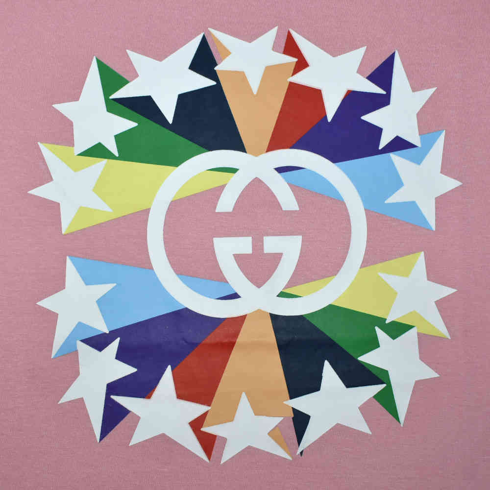Gucci Pink Premium Luxury Cotton T-shirt-3