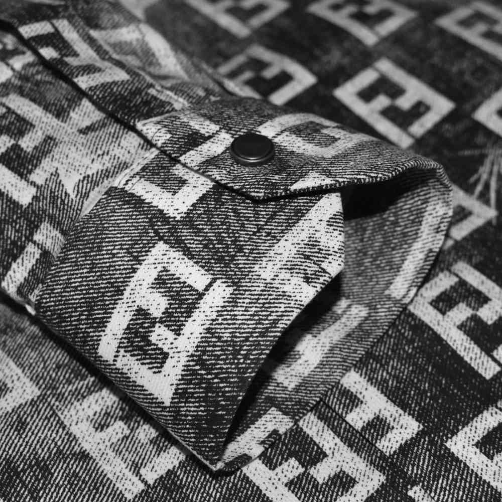 Fendi Logo Print Black Premium Shirt-5