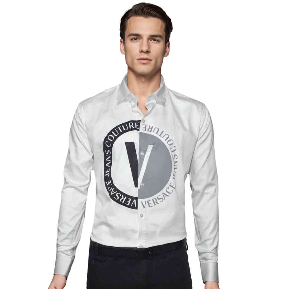 White Versace Wine Jeans Couture Premium Shirt