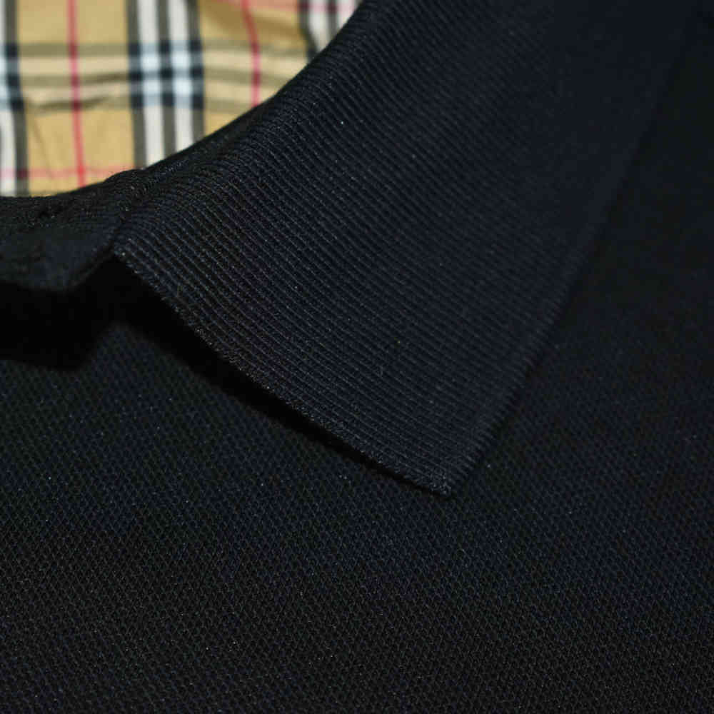 Burberry Embroidered logo Black Luxury Cotton T-shirt-thumb-4