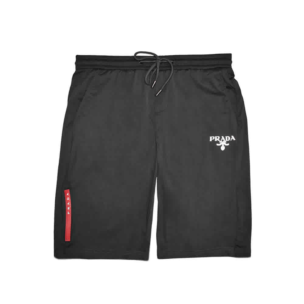 Prada Black Premium Quality Men's Shorts-thumb-0