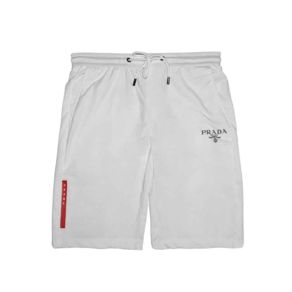 White Prada Black Premium Quality Men's Shorts