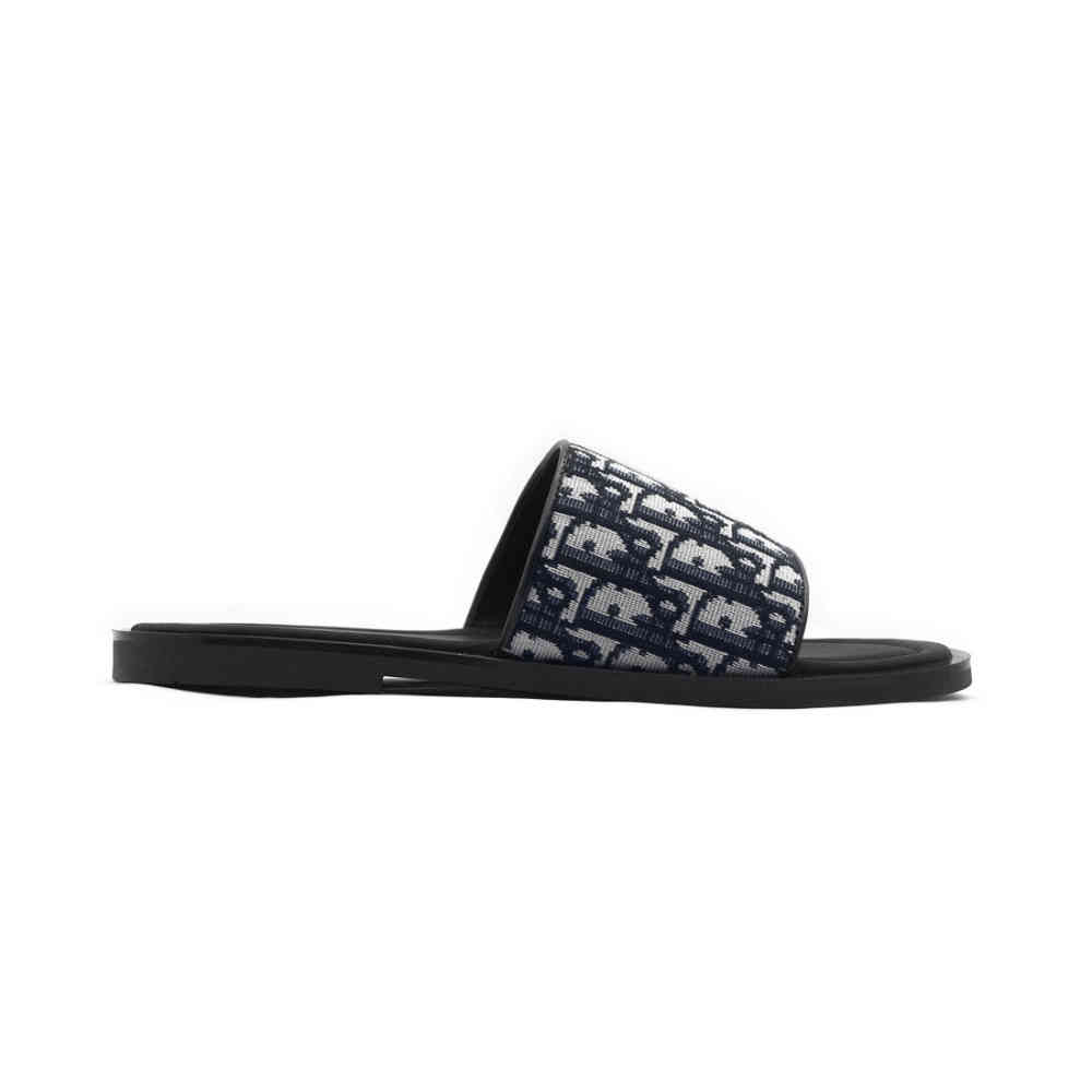 Dior Printed Black & Grey Premium Quality Flip-flops-2
