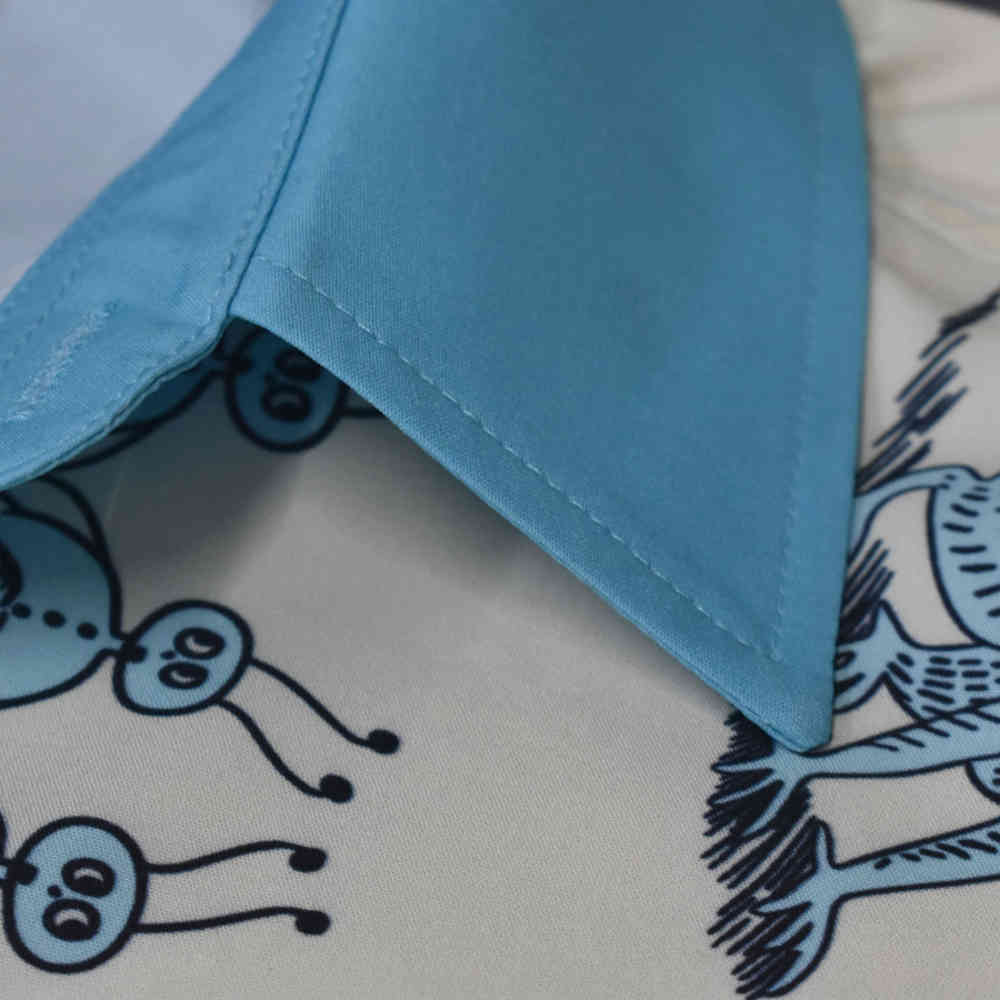 Gucci Sky Blue Premium Luxury Cotton Shirt-4