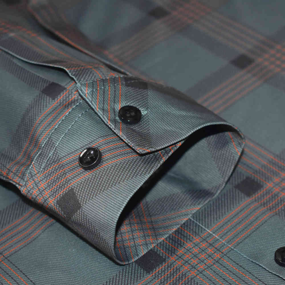 Burberry Green Checked Premium Men's Casual Shirt-5