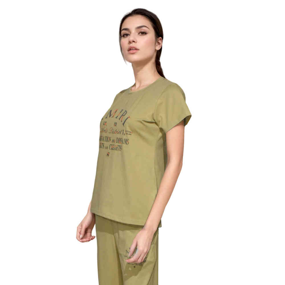 Brown Amiri Blue Premium Cotton Co-ord Set