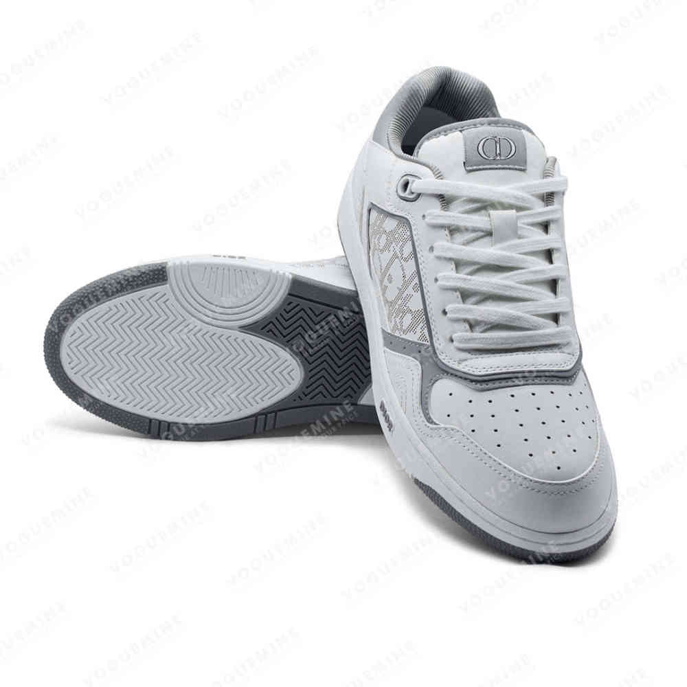 Dior white & Grey Premium Low-top Sneaker-thumb-5