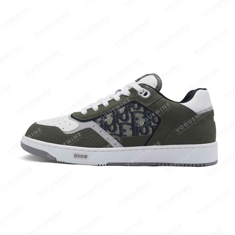 White & Green Dior White & Blue Premium Low-top Sneaker