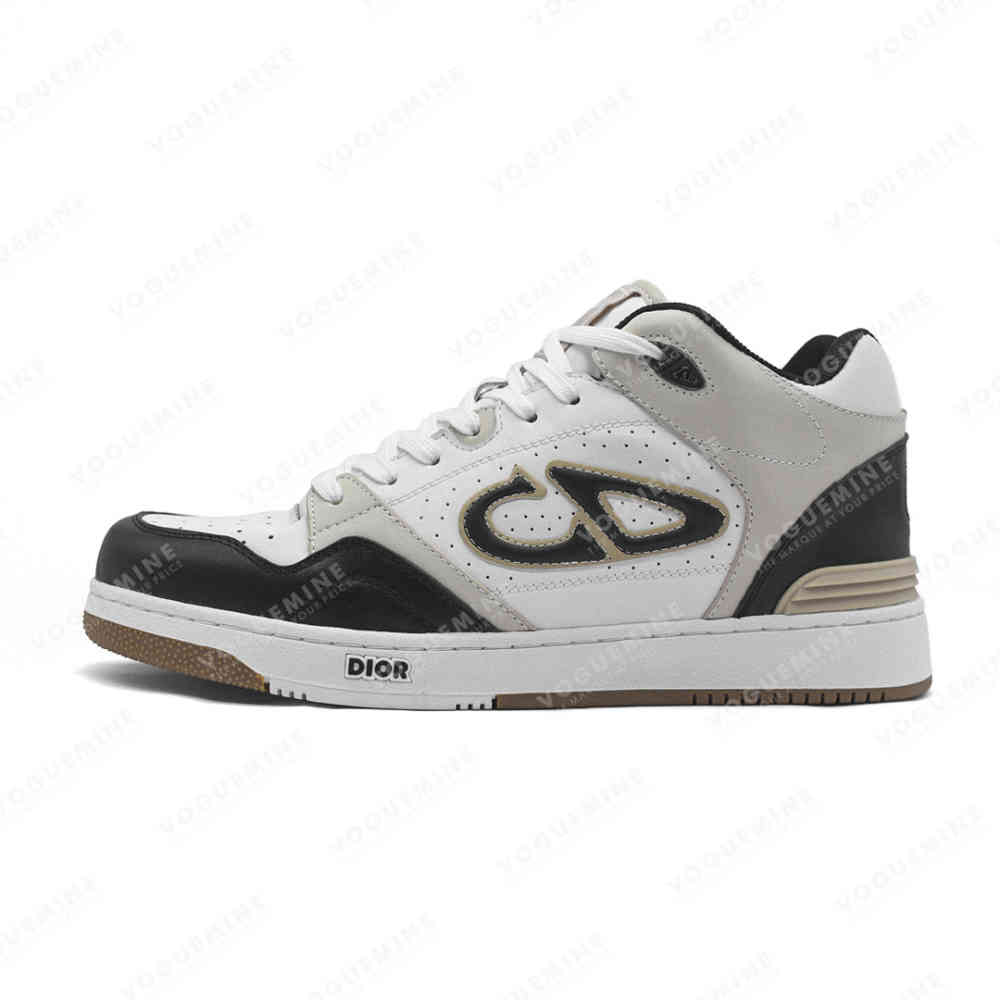 White & Black Dior White & Sky Blue Premium Low-Top Sneaker