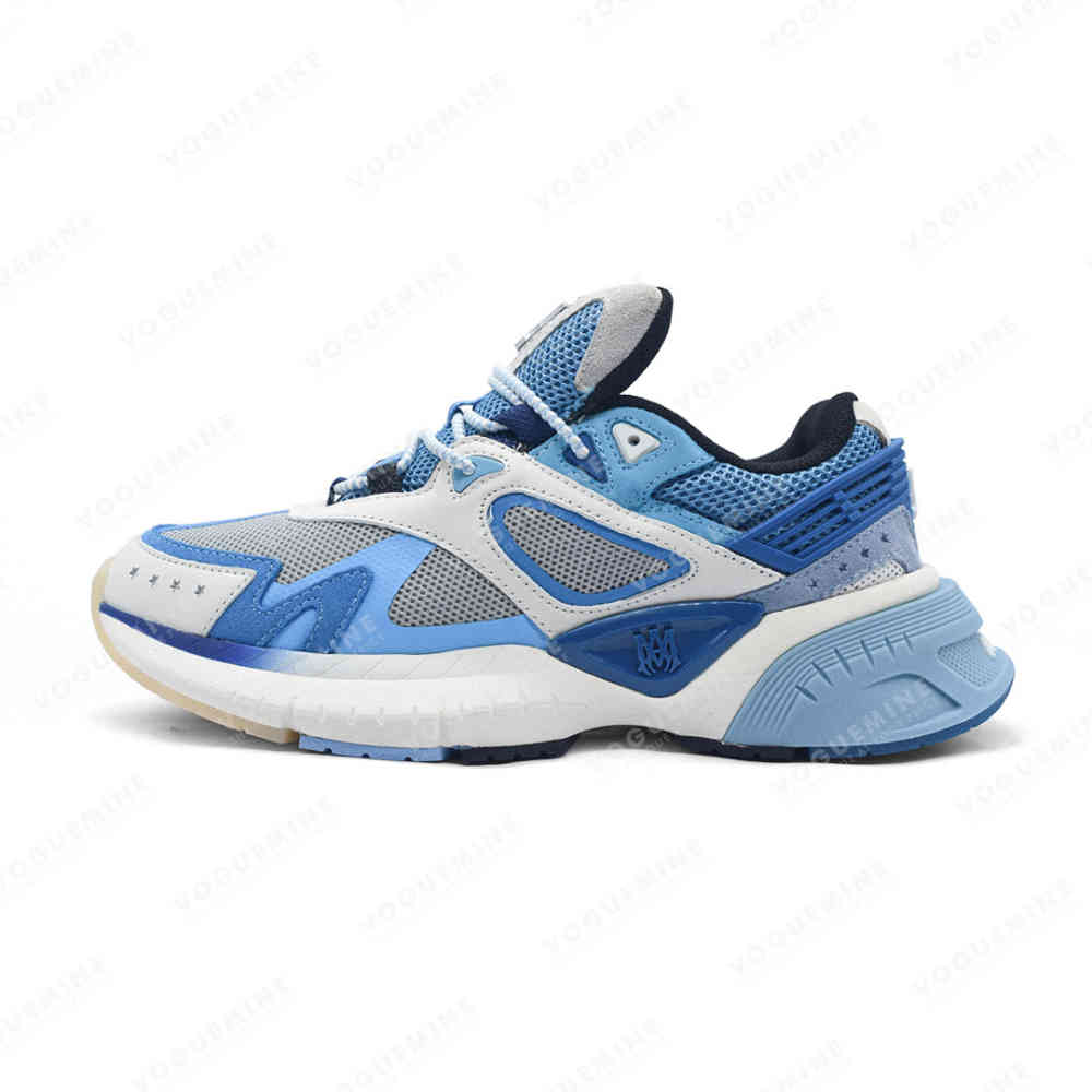 Sky Blue Amiri MA Runner Panelled Brown Sneakers
