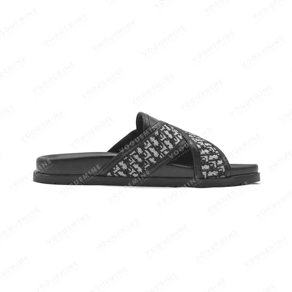 Dior Black Premium Quality Men's Flip-Flops-2