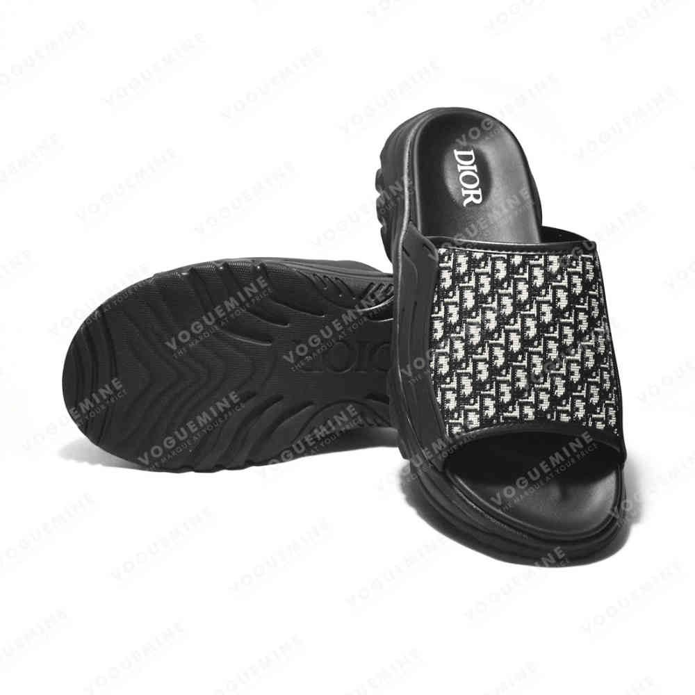 Dior Black Premium H-Town Flip-flops-6