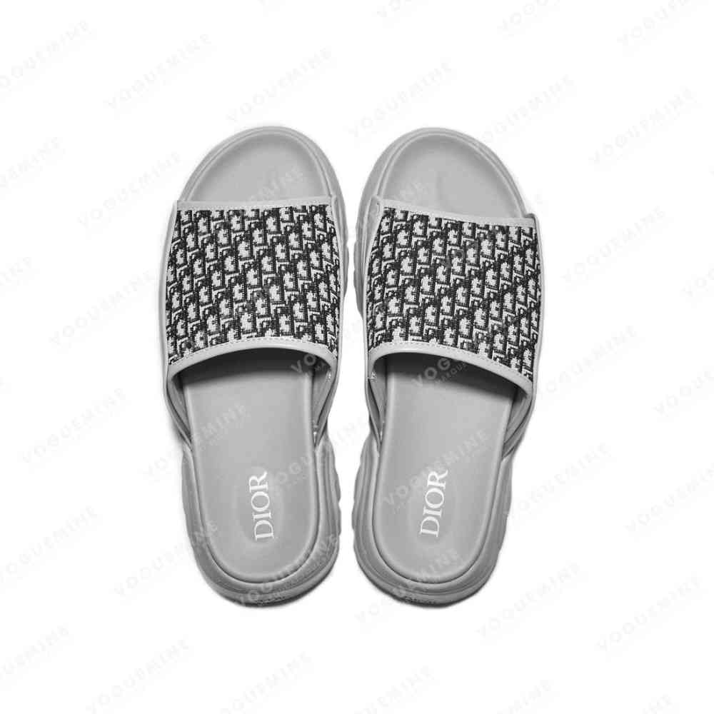 Dior Grey Premium H-Town Flip-flops-4