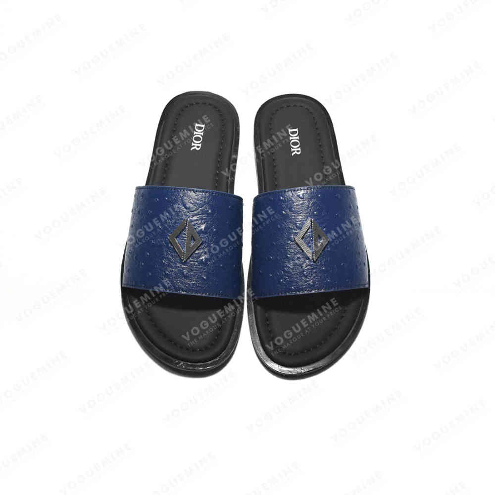 Dior CD Attach Blue Premium Flip-flops-3