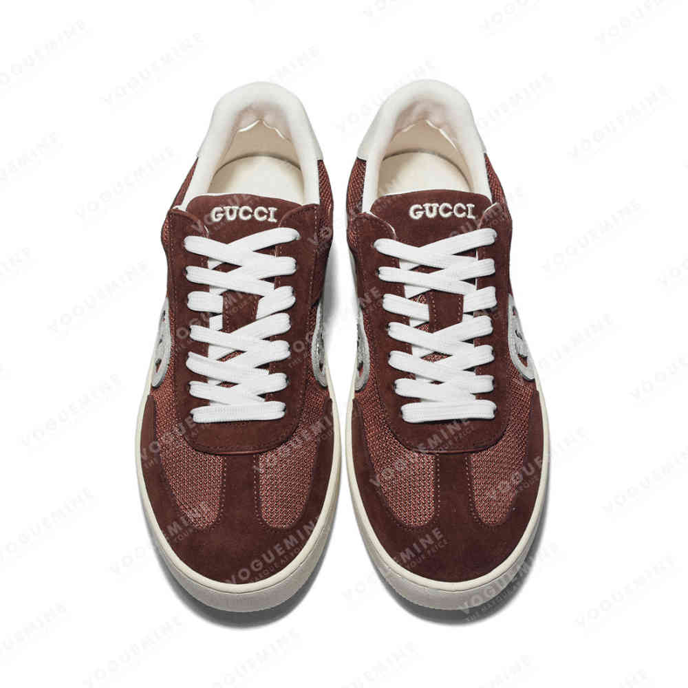 Gucci Wine Premium Interlocking G Sneaker-thumb-3