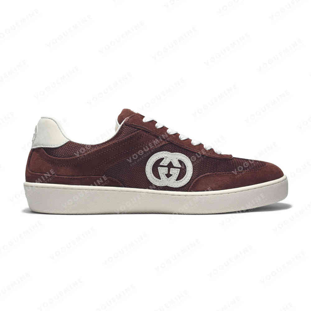 Gucci Wine Premium Interlocking G Sneaker-thumb-1