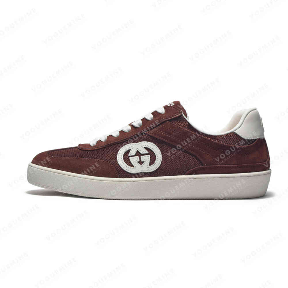 Gucci Wine Premium Interlocking G Sneaker-thumb-0