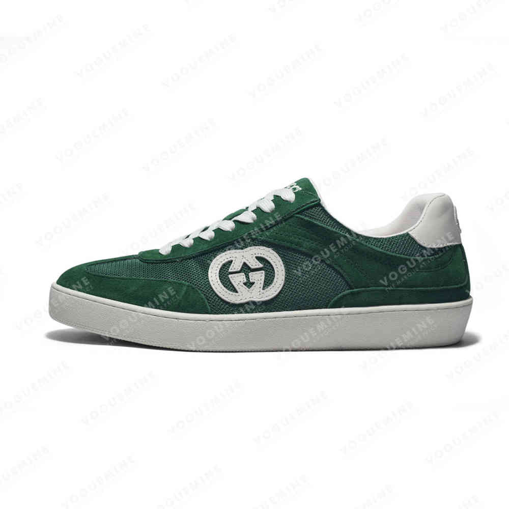 Gucci Green Premium Interlocking G Sneaker-thumb-0