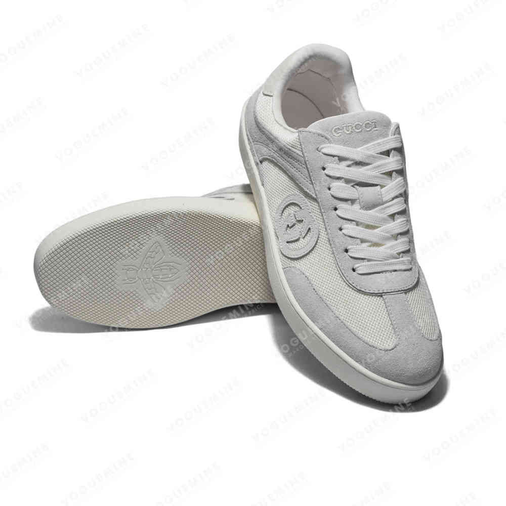 Gucci White Premium Interlocking G Sneaker-thumb-5