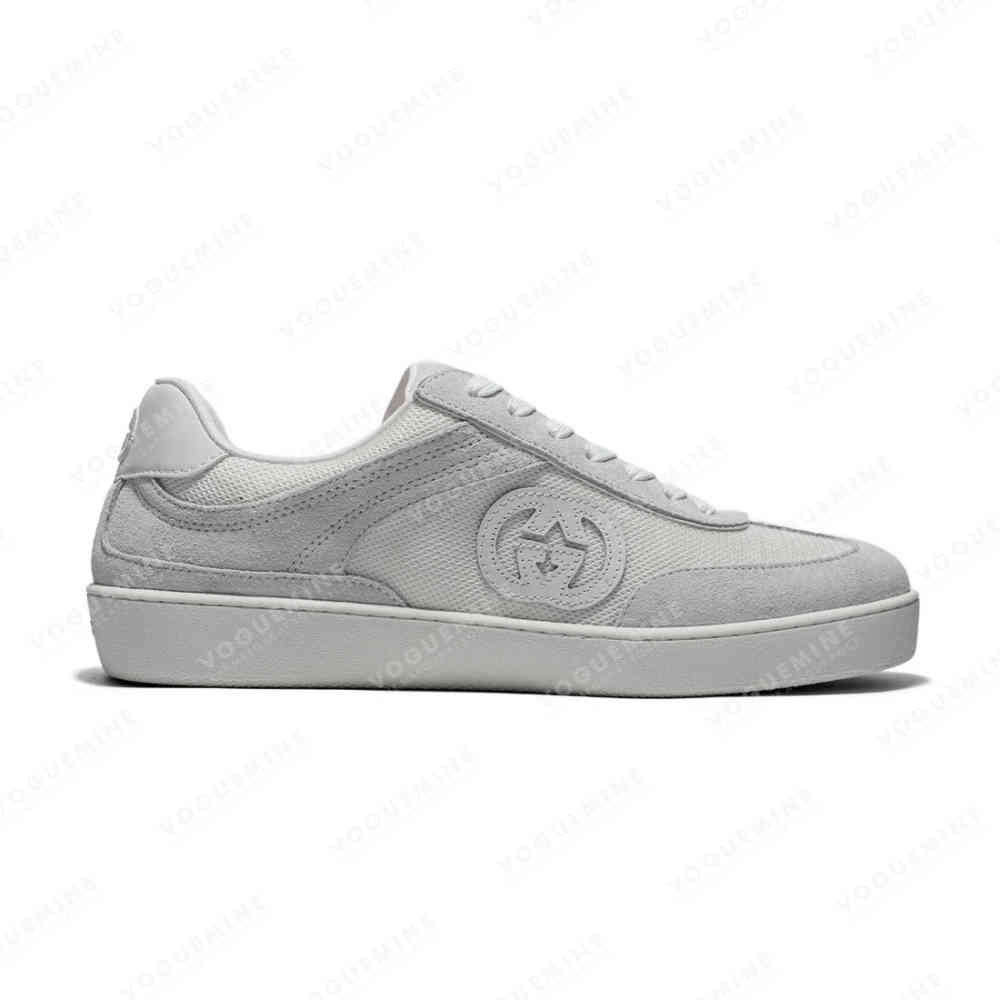 Gucci White Premium Interlocking G Sneaker-thumb-1