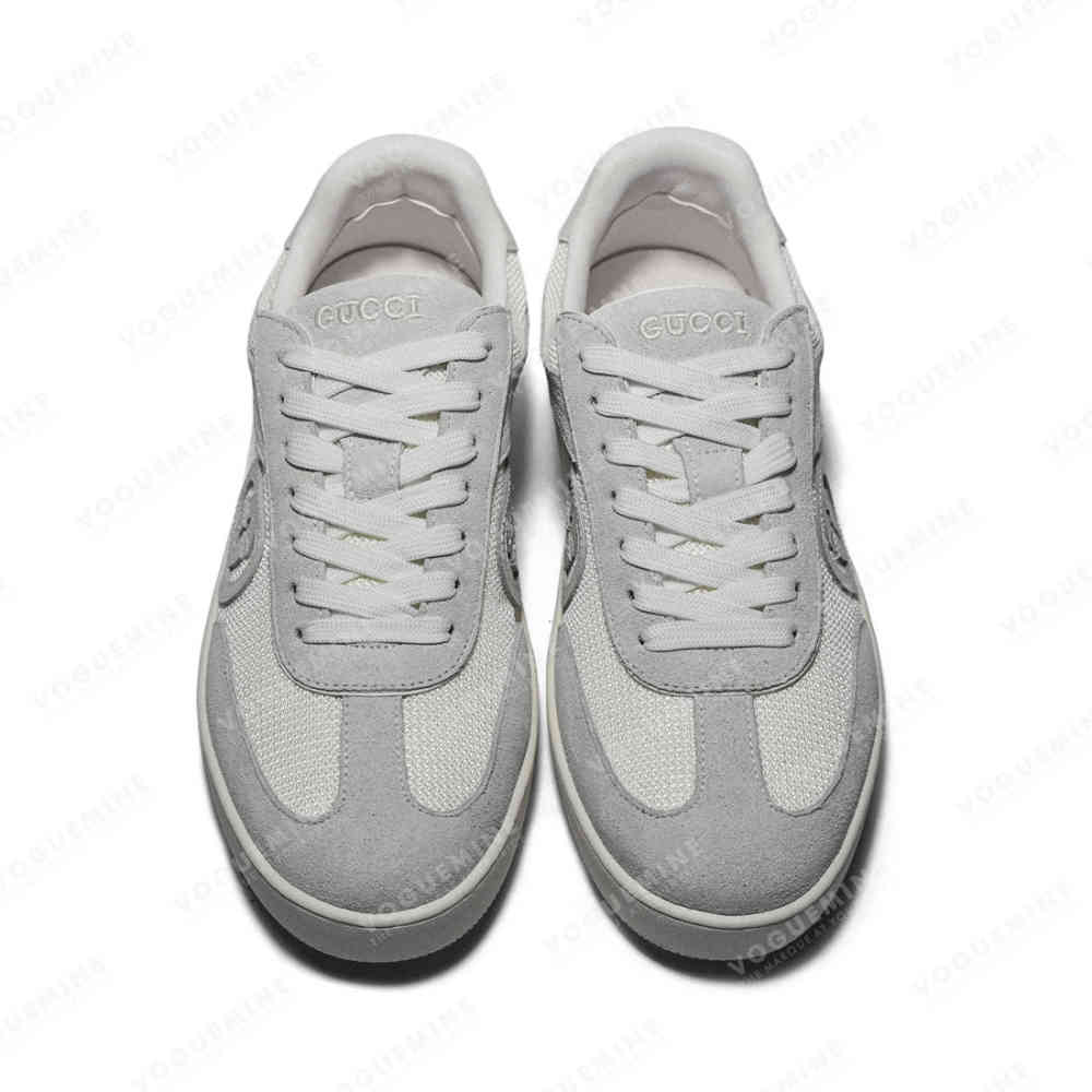 Gucci White Premium Interlocking G Sneaker-thumb-3