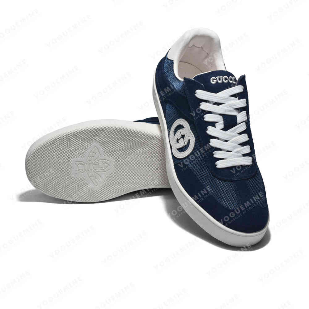 Gucci Blue Premium Interlocking G Sneaker-thumb-5