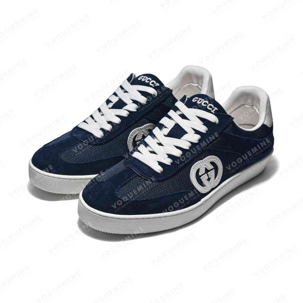 Gucci Blue Premium Interlocking G Sneaker-thumb-2