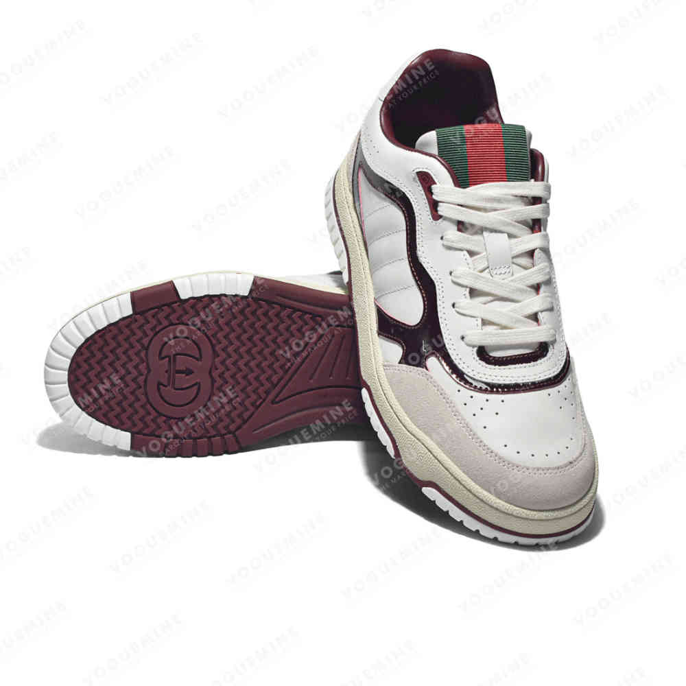 Gucci Maroon Premium Re-Web Sneaker-thumb-5