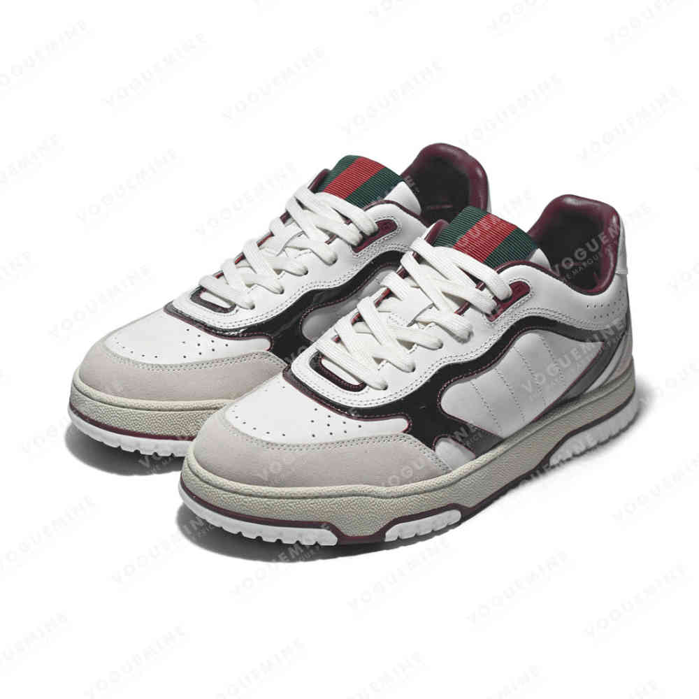Gucci Maroon Premium Re-Web Sneaker-thumb-2