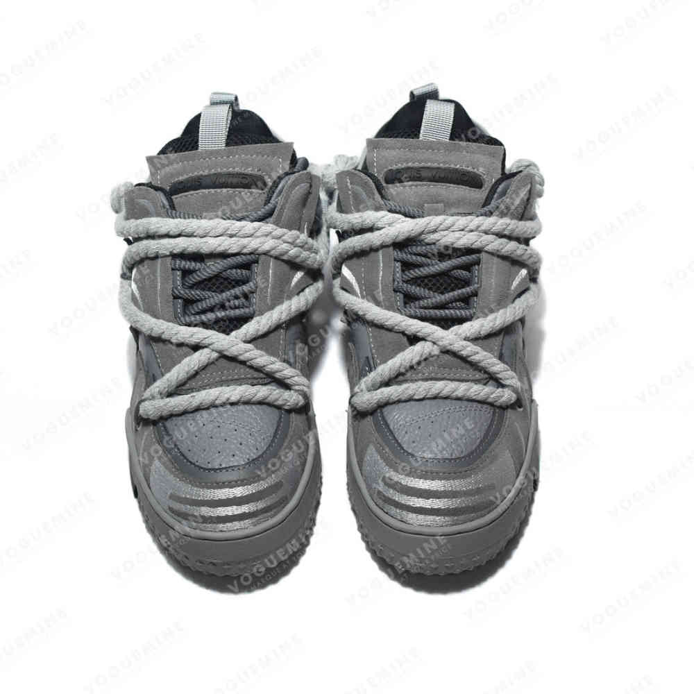 Louis Vuitton Grey Premium Quality Sneakers-thumb-3