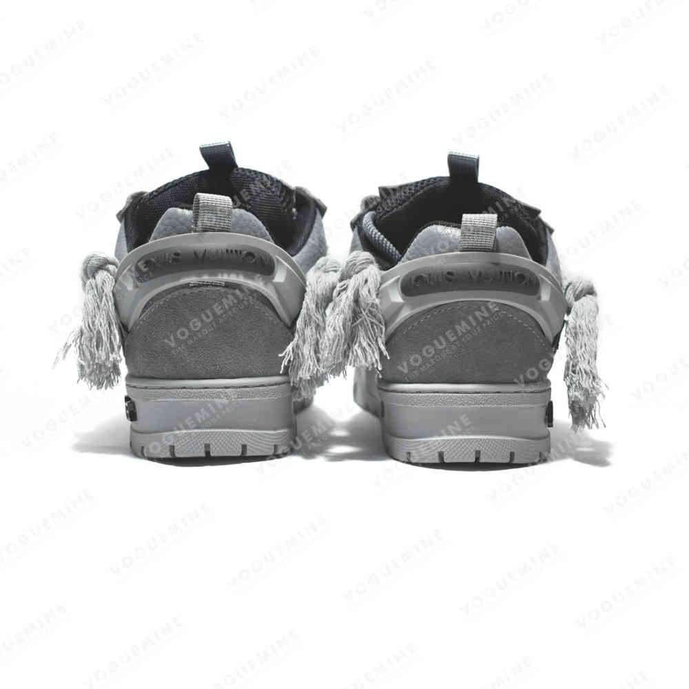 Louis Vuitton Grey Premium Quality Sneakers-thumb-4