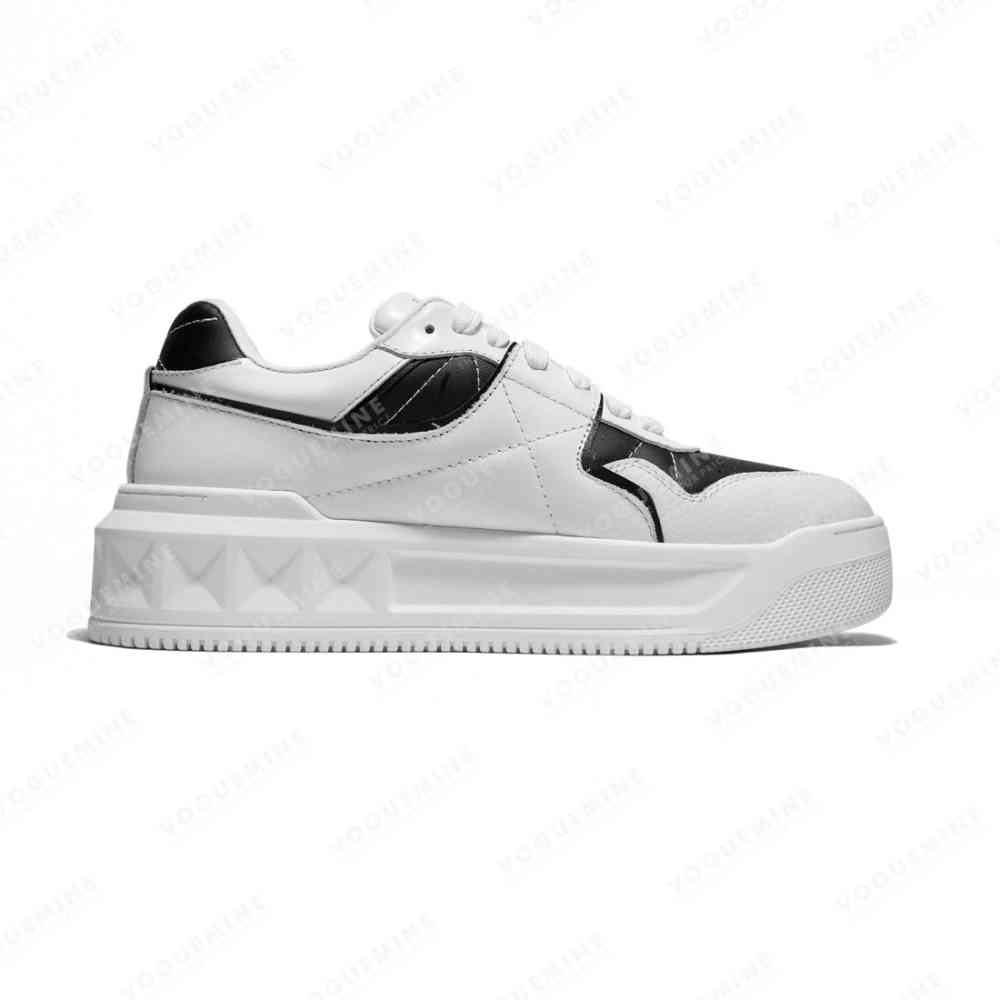 Valentino White Premium One-Stud Sneakers-thumb-1