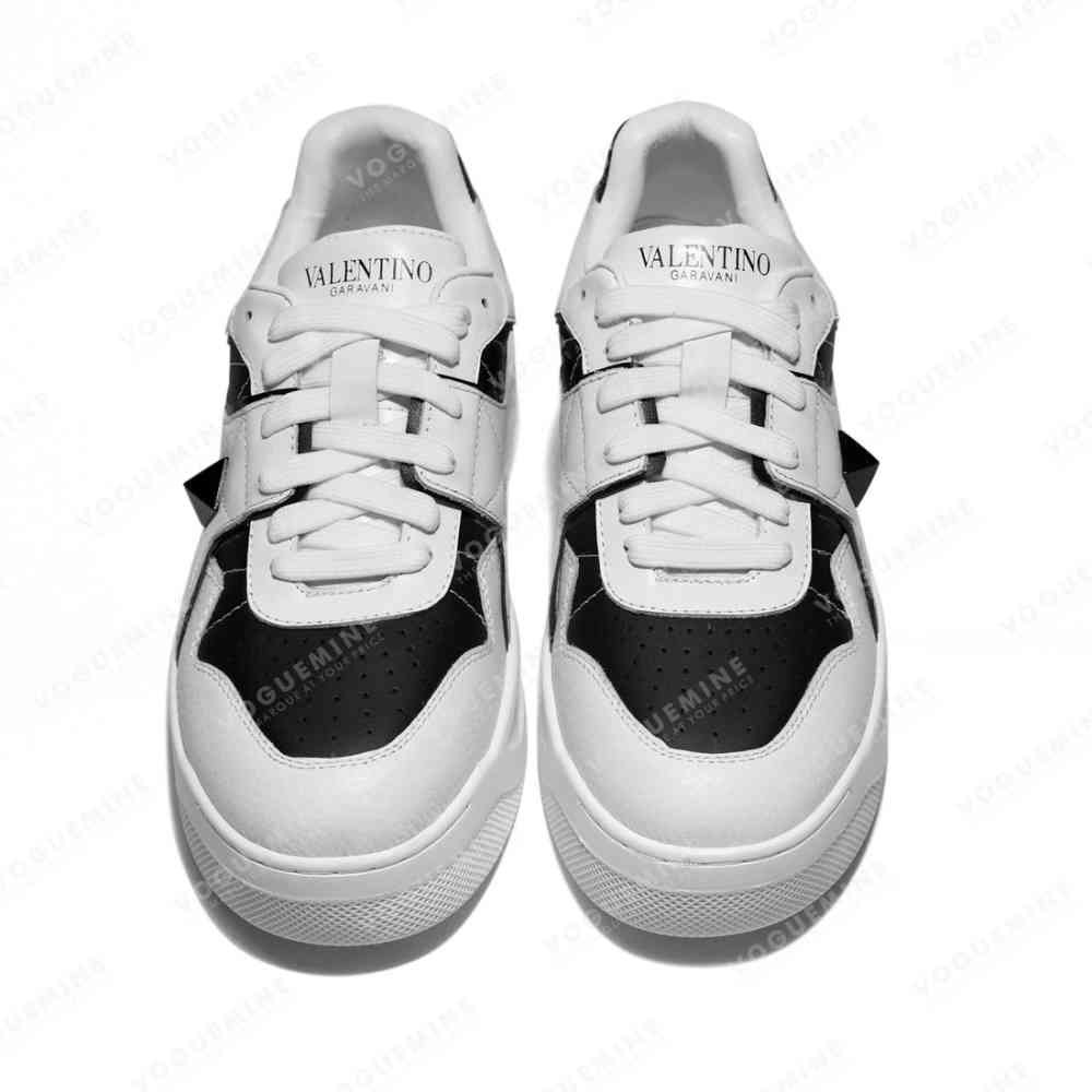 Valentino White Premium One-Stud Sneakers-thumb-3