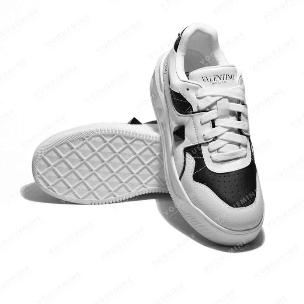 Valentino White Premium One-Stud Sneakers-thumb-5
