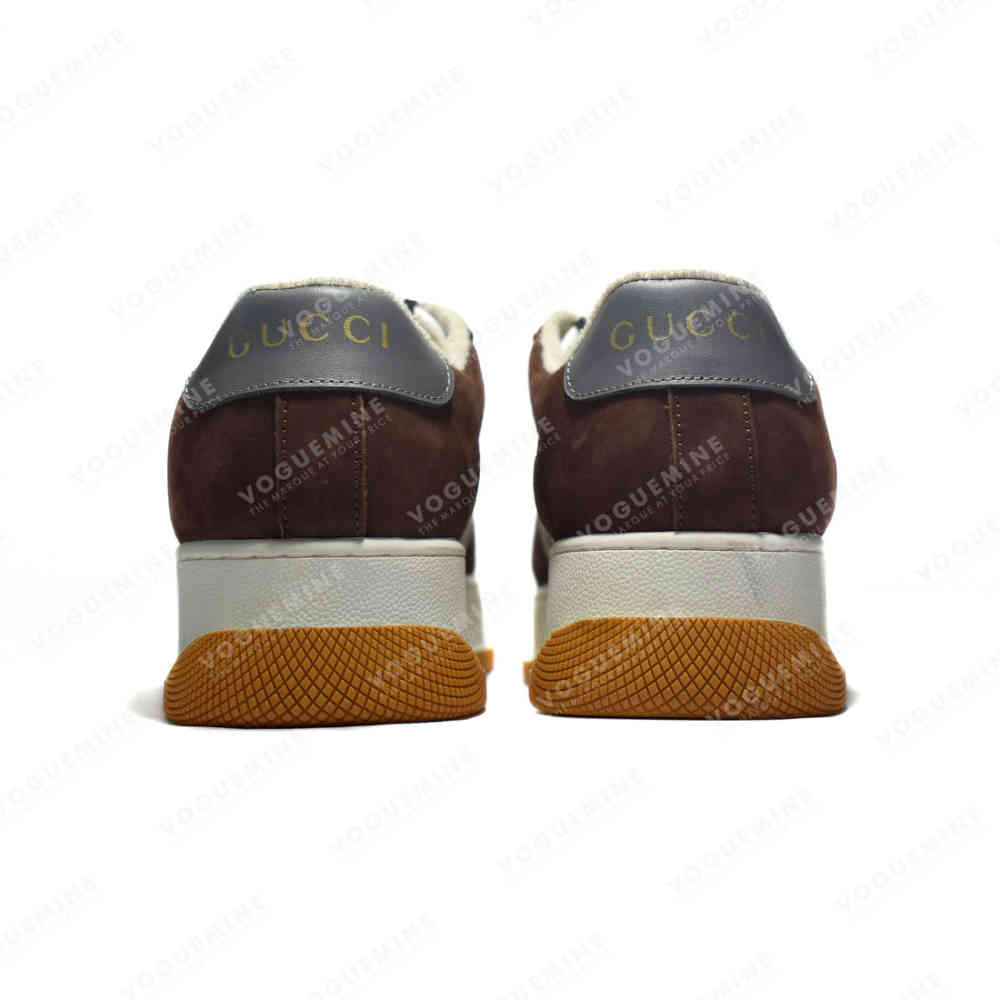 Gucci Brown Men's Screener GG Trainer Sneakers-4