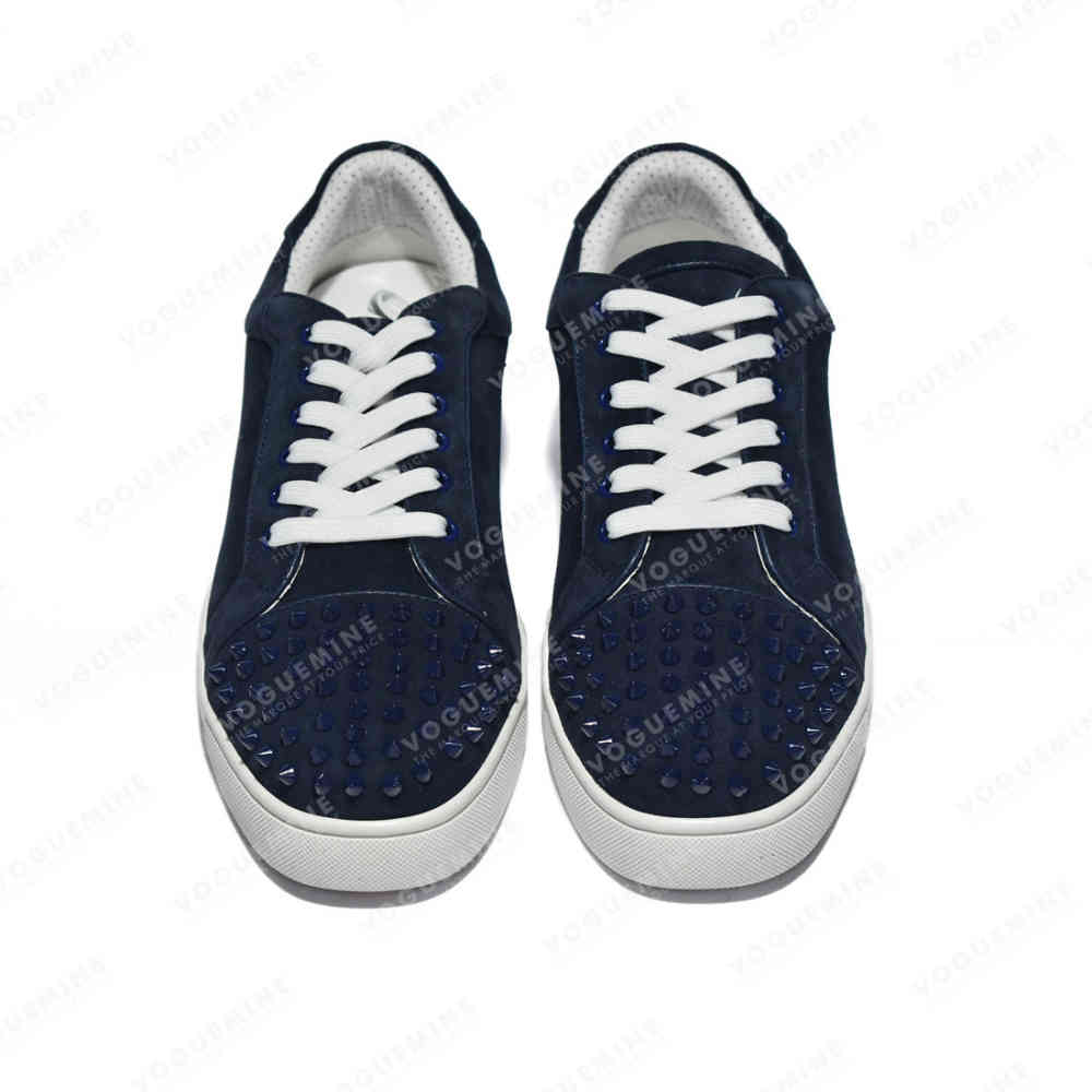 Christian Louboutin Spike Blue Premium Sneakers-3