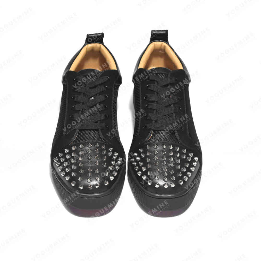 Christian Louboutin Spike Black Premium Sneakers-thumb-3