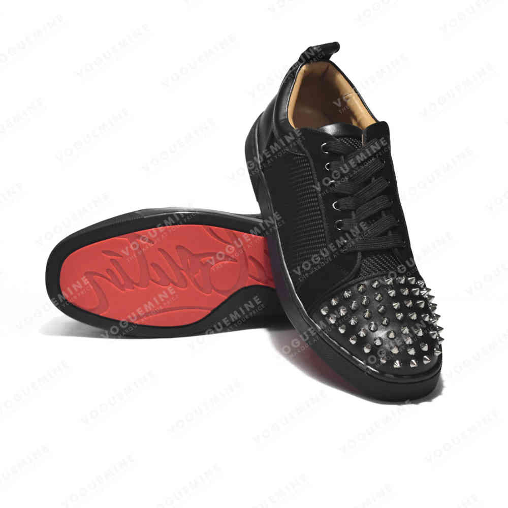 Christian Louboutin Spike Black Premium Sneakers-thumb-5