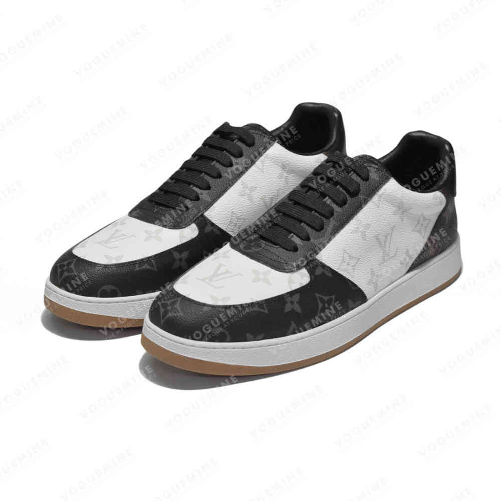 Louis Vuitton White & Black Premium Quality Sneakers-thumb-2