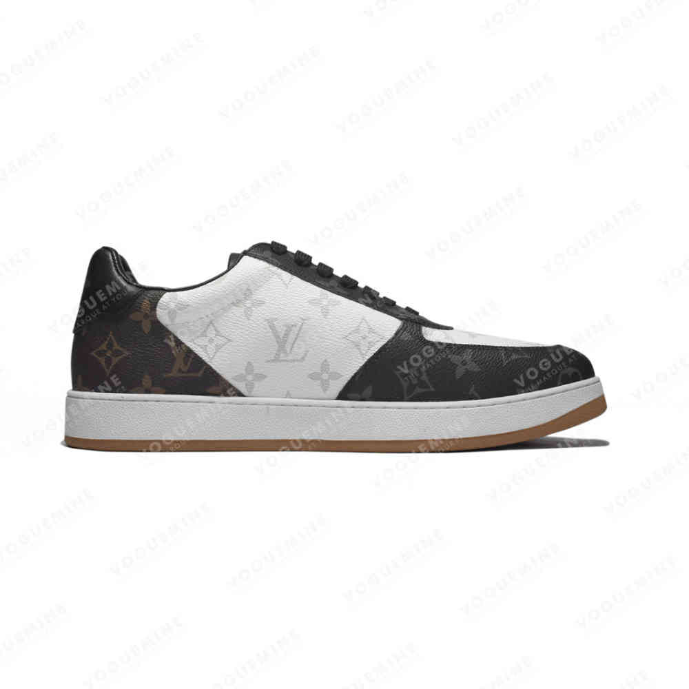 Louis Vuitton White & Black Premium Quality Sneakers-thumb-1