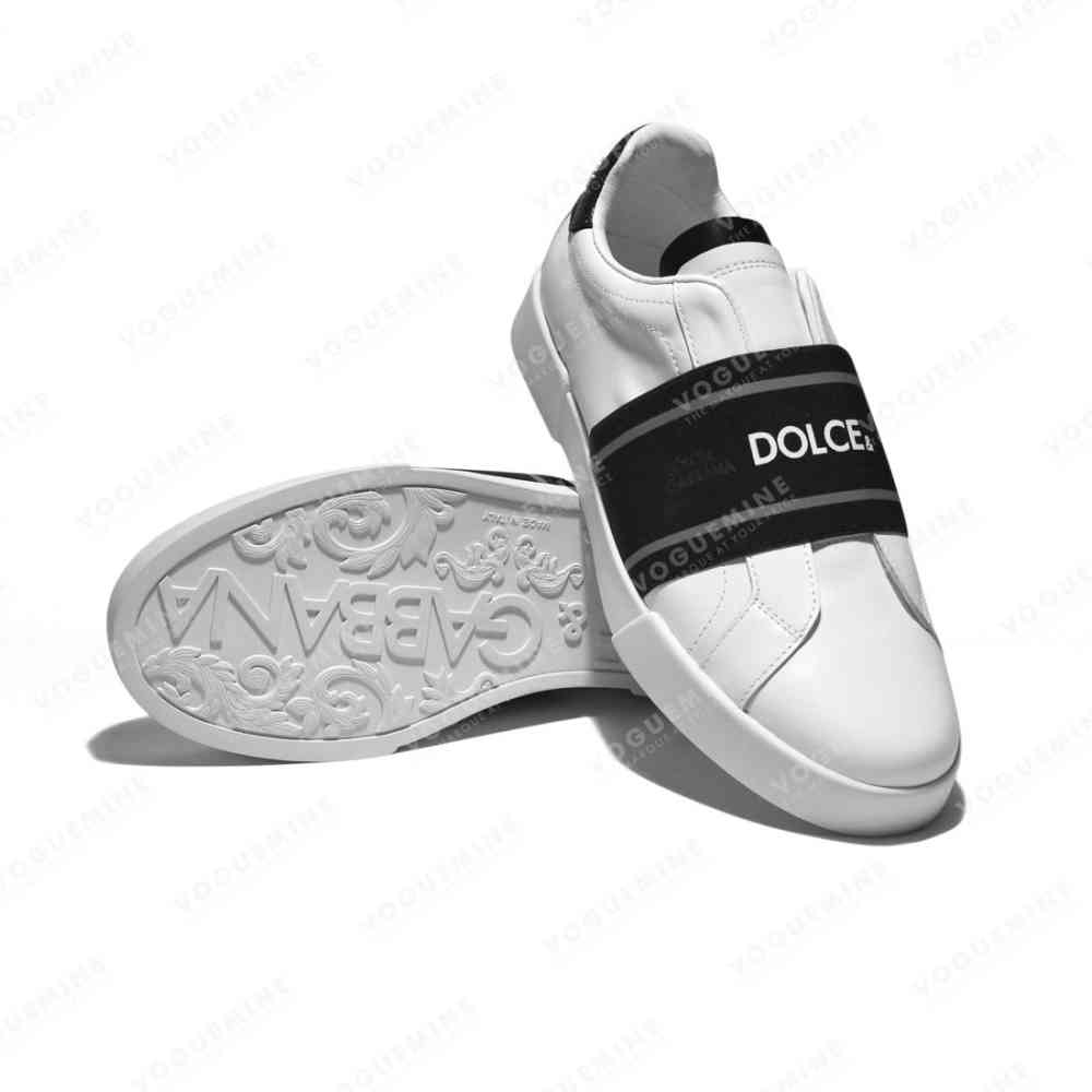 Dolce & Gabbana White & Grey Premium Quality Sneakers-5