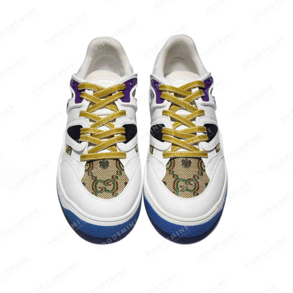 Gucci White & Blue Premium Quality Sneakers-thumb-3