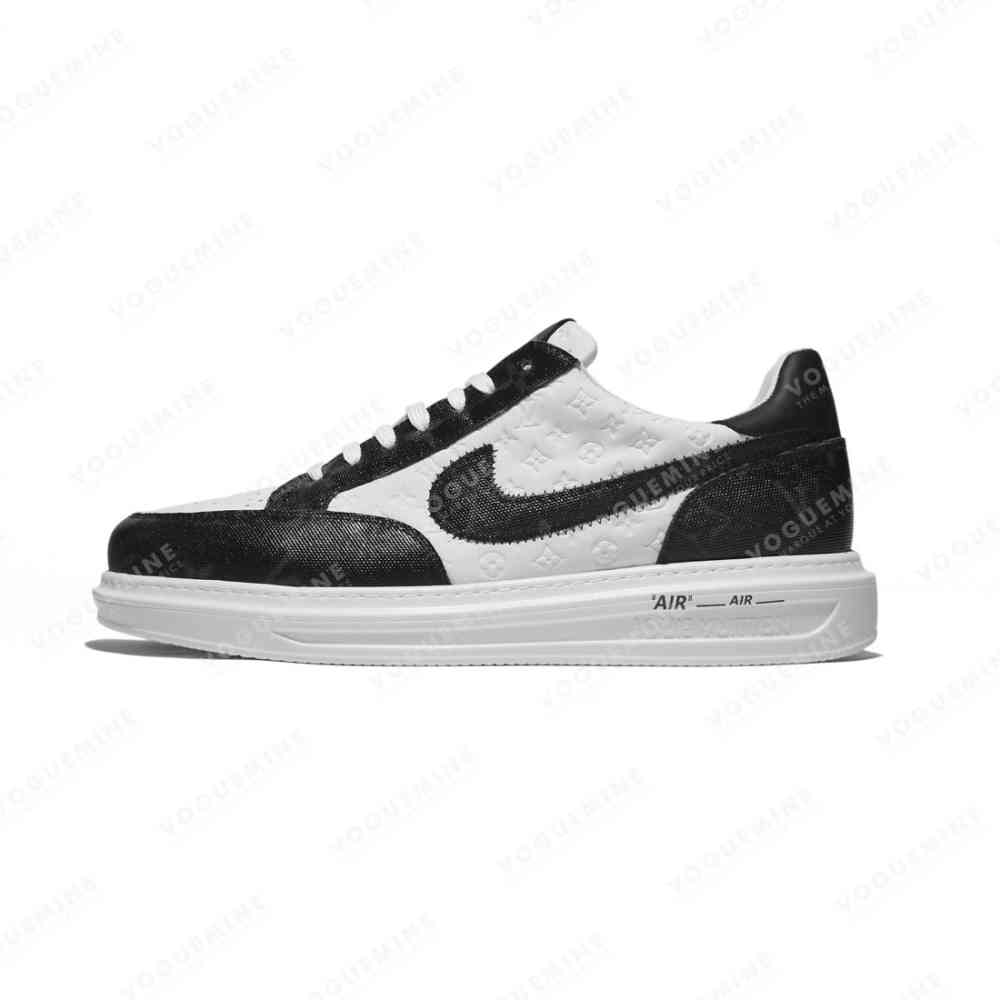 Louis Vuitton White & Black Premium Quality Sneakers-thumb-0