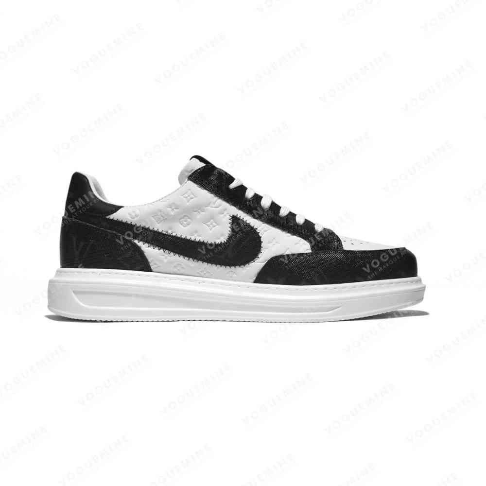 Louis Vuitton White & Black Premium Quality Sneakers-thumb-1