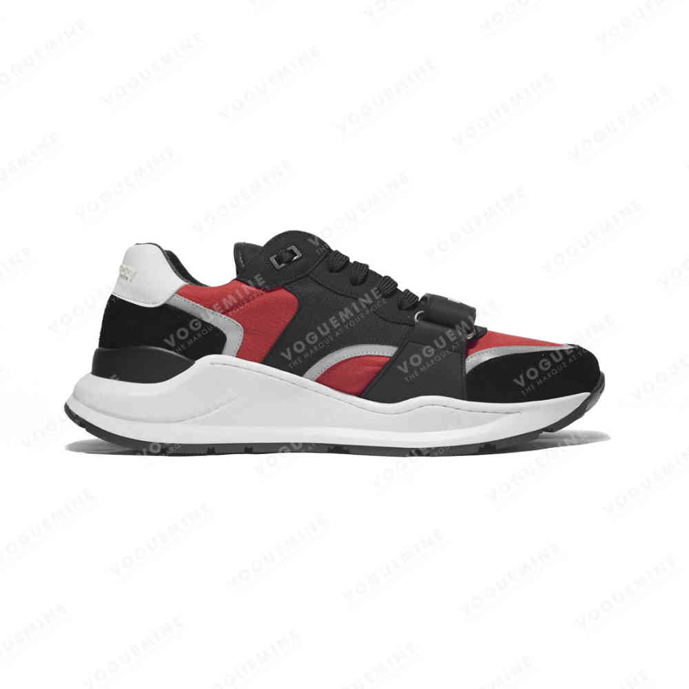Burberry Black & Red Premium Quality Sneakers-thumb-1